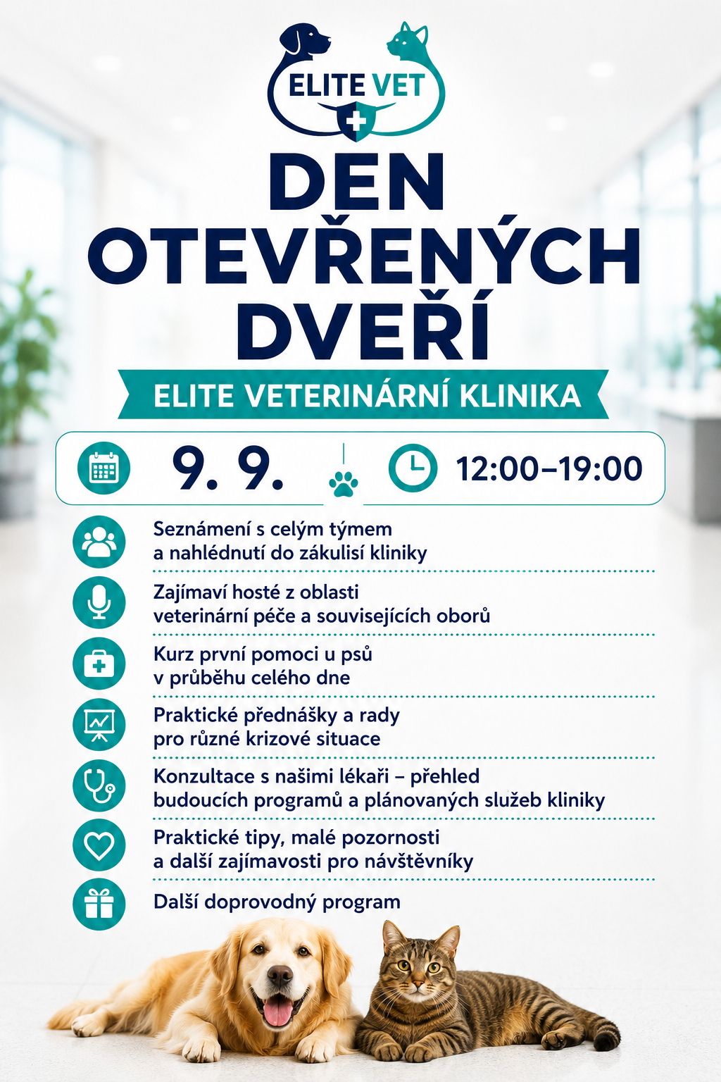 Elite Vet — Den otevřených dveří 9. 9. 2026